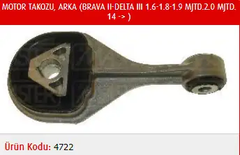 MASTER M4722 Motor Takozu (Arka) 51796832