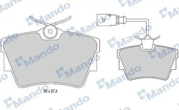 MANDO MBF015023 Arka Fren Balatası