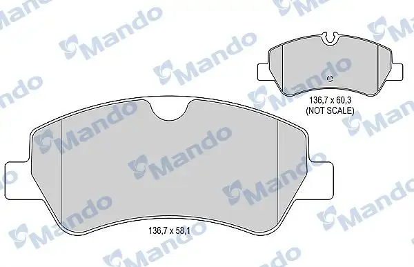MANDO MBF015045 Arka Fren Balatası