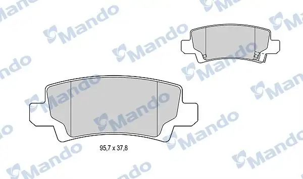 MANDO MBF015176 Arka Fren Balatası