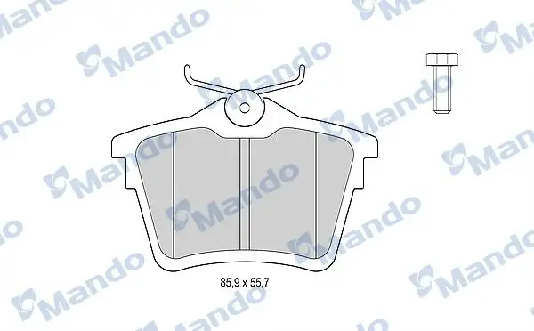 MANDO MBF015204 Arka Fren Balatası