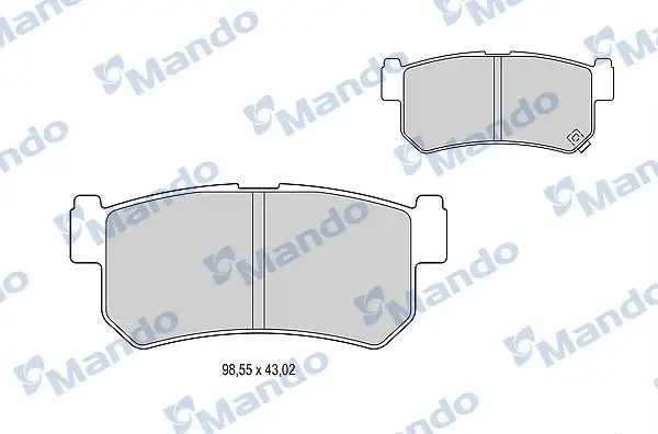 MANDO MBF015336 Arka Fren Balatası