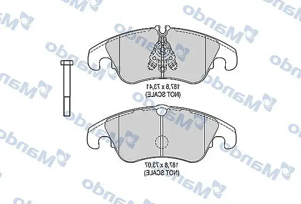 MANDO MBF015388 Ön Fren Balatası 4G0698151D