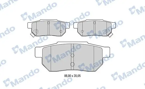 MANDO MBF015531 Arka Fren Balatası
