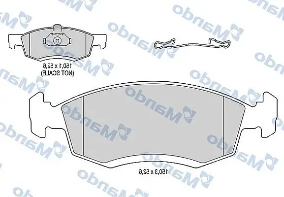 MANDO MBF016019 Ön Fren Balatası 6001549803