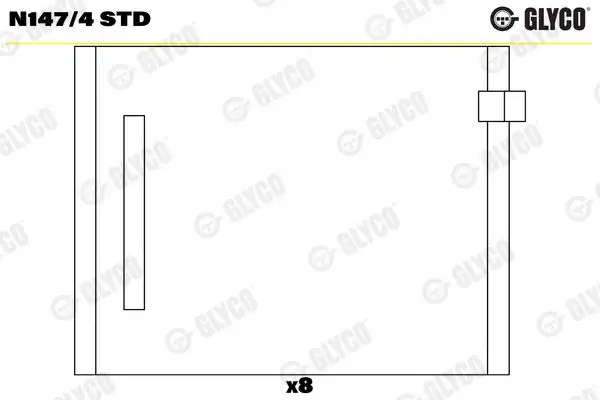 GLYCO N147/4-STD Eksantrik Yatağı 038103673B