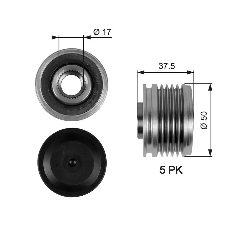 GATES OAP7053 Alternatör Kasnağı