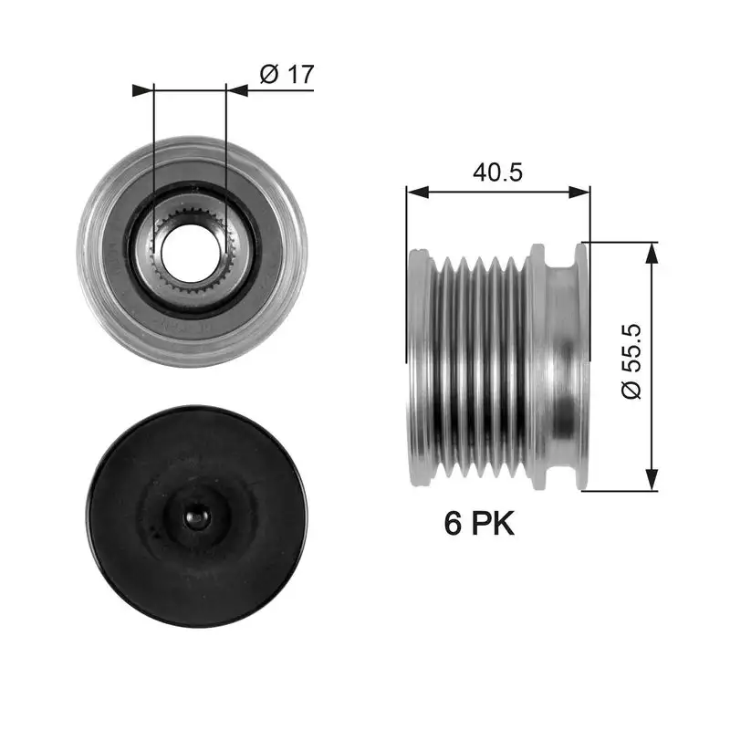 GATES OAP7060 Alternatör Kasnağı