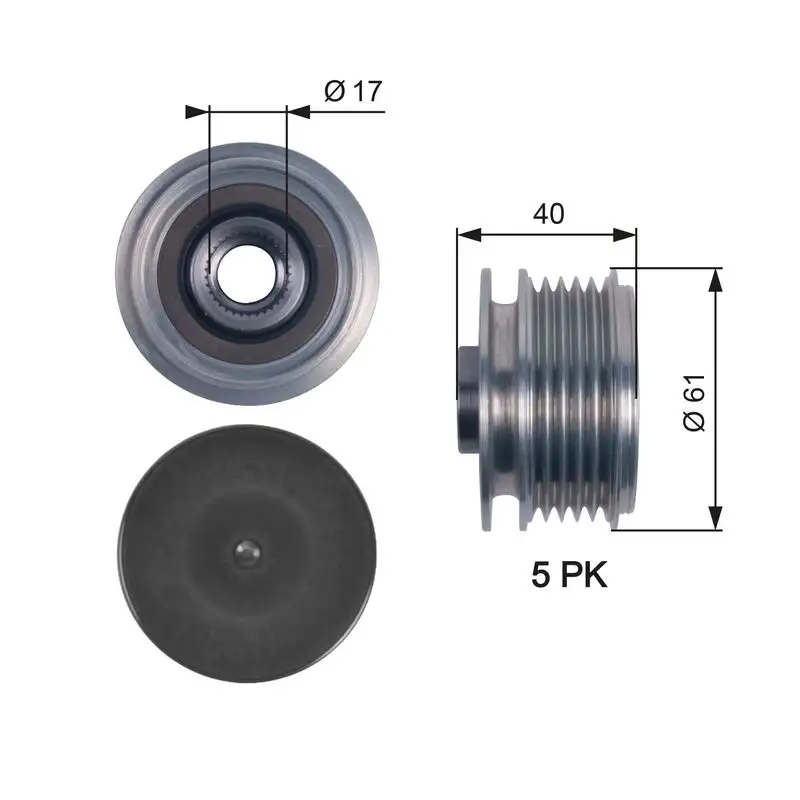 GATES OAP7117 Alternatör Kasnağı