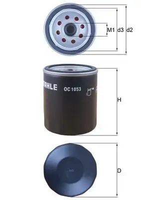 MAHLE OC1053 Yağ Filtresi 03L115561