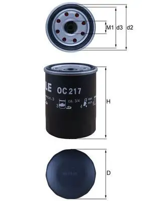MAHLE OC217 Yağ Filtresi