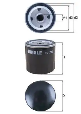MAHLE OC242 Yağ Filtresi