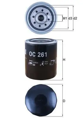 MAHLE OC261 Yağ Filtresi
