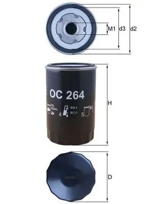 MAHLE OC264 Yağ Filtresi