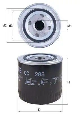MAHLE OC288 Yağ Filtresi