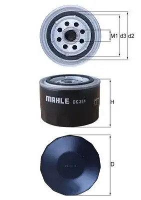 MAHLE OC384 Yağ Filtresi