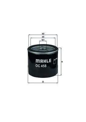 MAHLE OC458 Yağ Filtresi