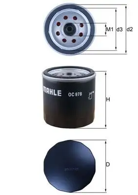 MAHLE OC978 Yağ Filtresi