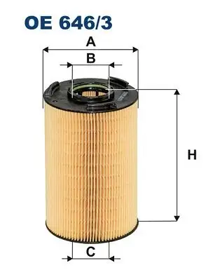 FILTRON OE646/3 Yağ Filtresi