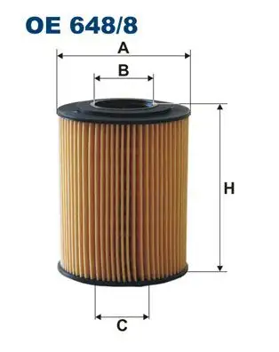 FILTRON OE648/8 Yağ Filtresi 898018448Y