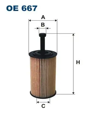 FILTRON OE667 Yağ Filtresi