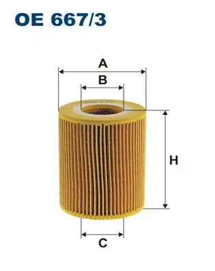 FILTRON OE667/3 Yağ Filtresi