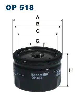 FILTRON OP518 Yağ Filtresi