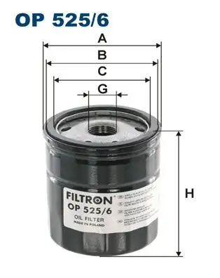 FILTRON OP525/6 Yağ Filtresi 03L115561