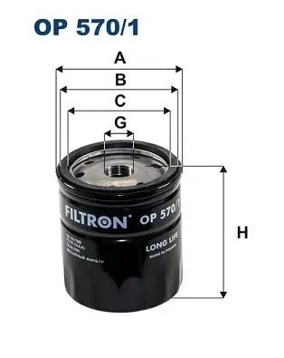 FILTRON OP570/1 Yağ Filtresi