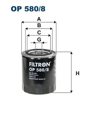 FILTRON OP580/8 Yağ Filtresi