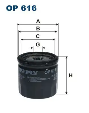 FILTRON OP616 Yağ Filtresi 030115561E