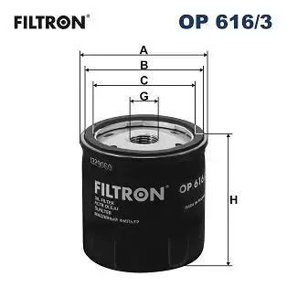 FILTRON OP616/3 Yağ Filtresi