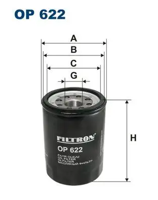 FILTRON OP622 Yağ Filtresi