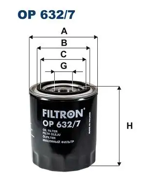FILTRON OP632/7 Yağ Filtresi 263104A010