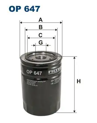 FILTRON OP647 Yağ Filtresi