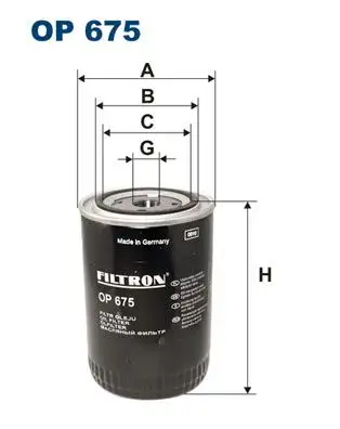FILTRON OP675 Yağ Filtresi