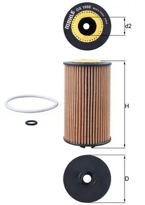 MAHLE OX1058D Yağ Filtresi