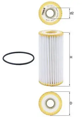 MAHLE OX1217D Yağ Filtresi