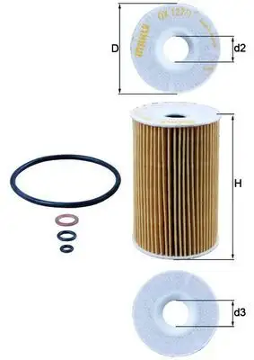 MAHLE OX127/1D Yağ Filtresi