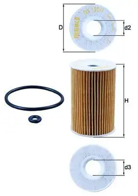 MAHLE OX135/1D Yağ Filtresi