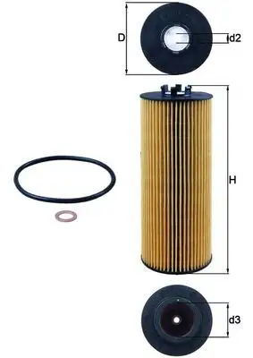 MAHLE OX164D Yağ Filtresi