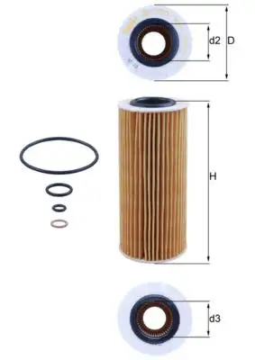 MAHLE OX177/3D Yağ Filtresi