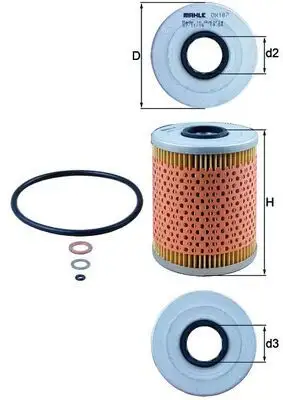 MAHLE OX187D Yağ Filtresi 11427833769