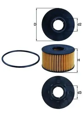 MAHLE OX191D Yağ Filtresi