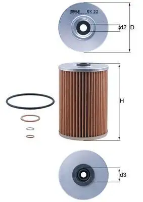 MAHLE OX32D Yağ Filtresi