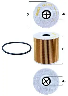 MAHLE OX339/2D Yağ Filtresi