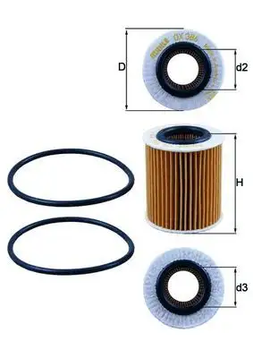 MAHLE OX386D Yağ Filtresi