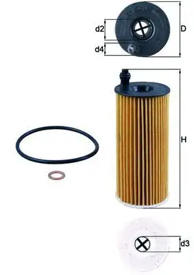MAHLE OX404D Yağ Filtresi