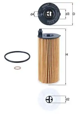 MAHLE OX813/2D Yağ Filtresi 11428575211