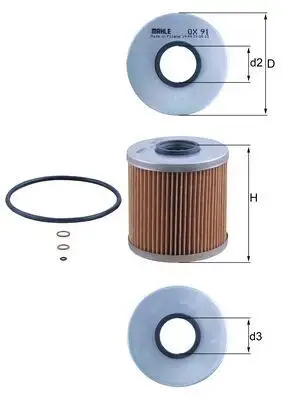 MAHLE OX91D Yağ Filtresi